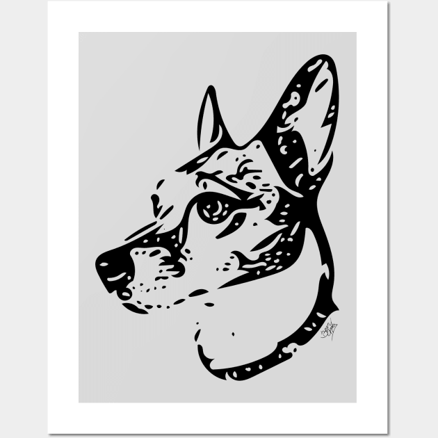 Jack Russell Terrier Wall Art by beangrphx